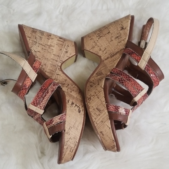 Sbicca of California platform cork shoes heels. 8 - Picture 3 of 8